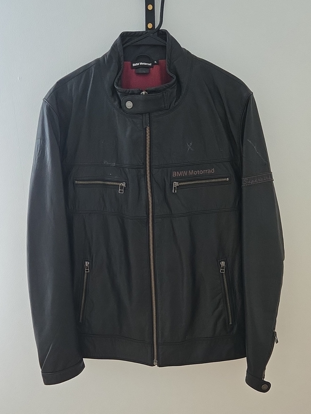 BMW Motorrad Black Leather Jacket